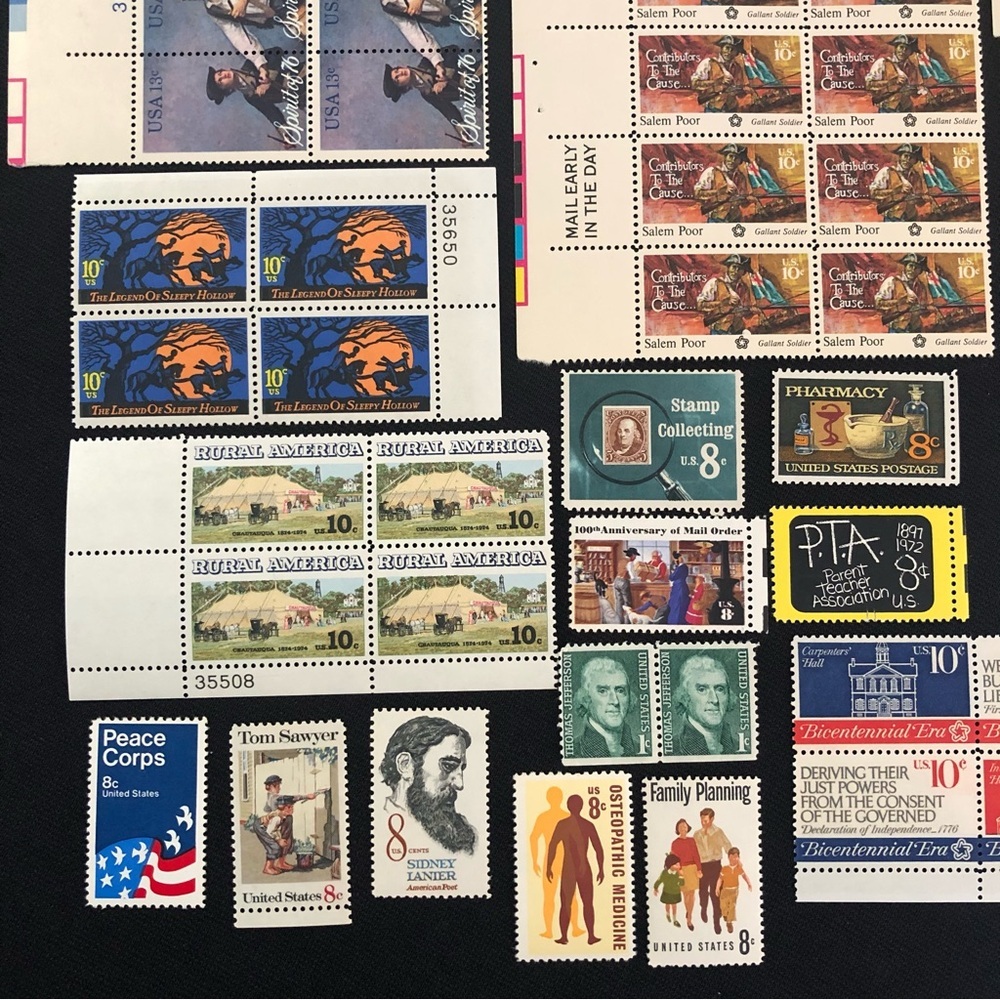 Vintage American History Events Associations Collectible Stamps - Picture 4 of 5